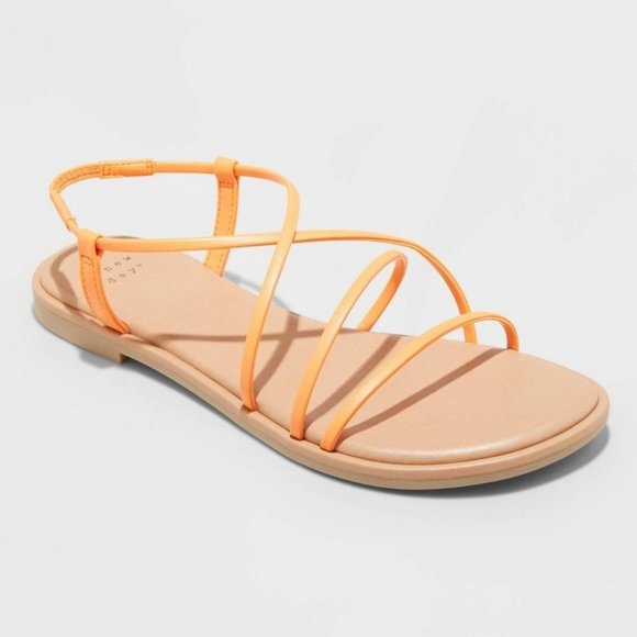 a new day Shoes - A New Day Sierra Strappy Sandals Orange 12
